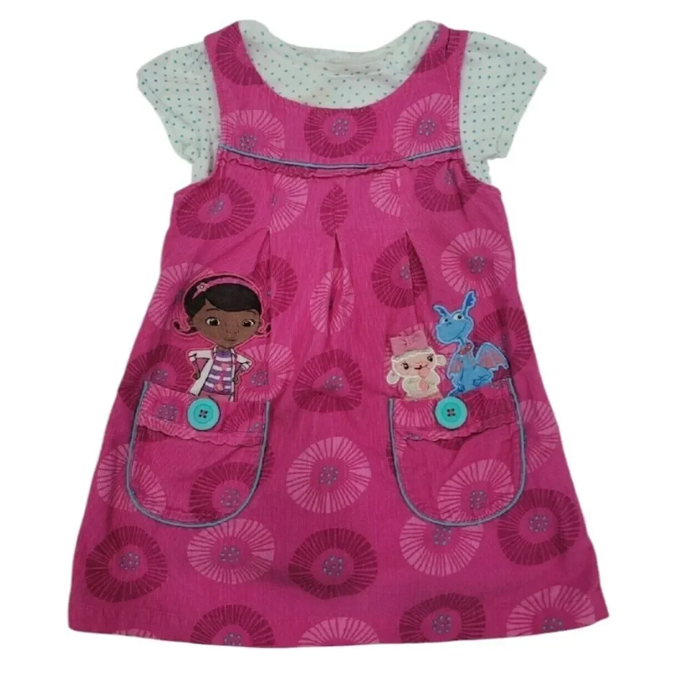 Doc McStuffin corduroy pink dress